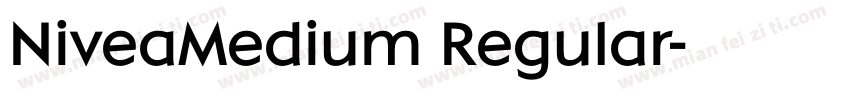 NiveaMedium Regular字体转换